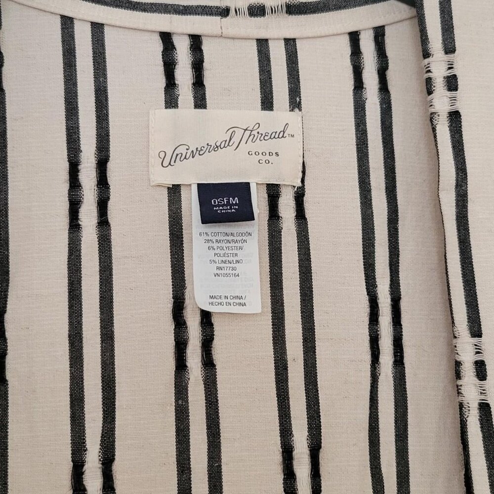 Universal Thread Long Lightweight Striped Kimono … - image 2